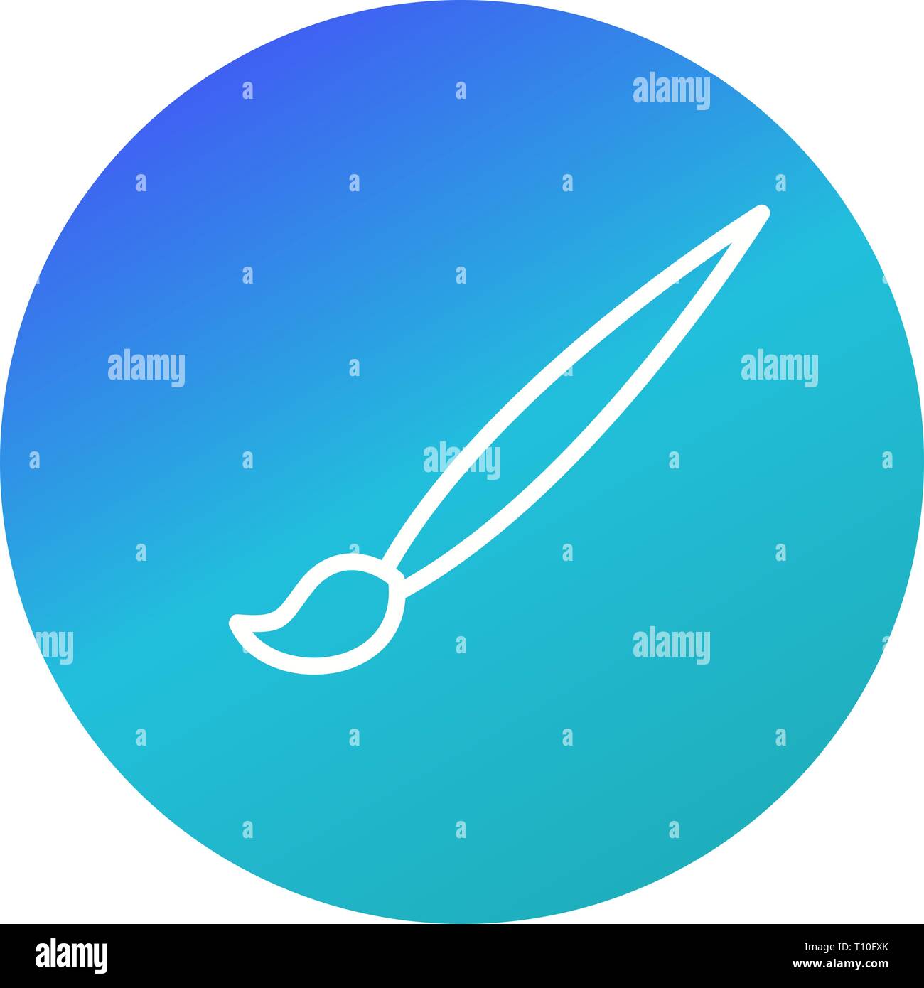 Illustration Drawing Brush Icon Stock Photo Alamy
