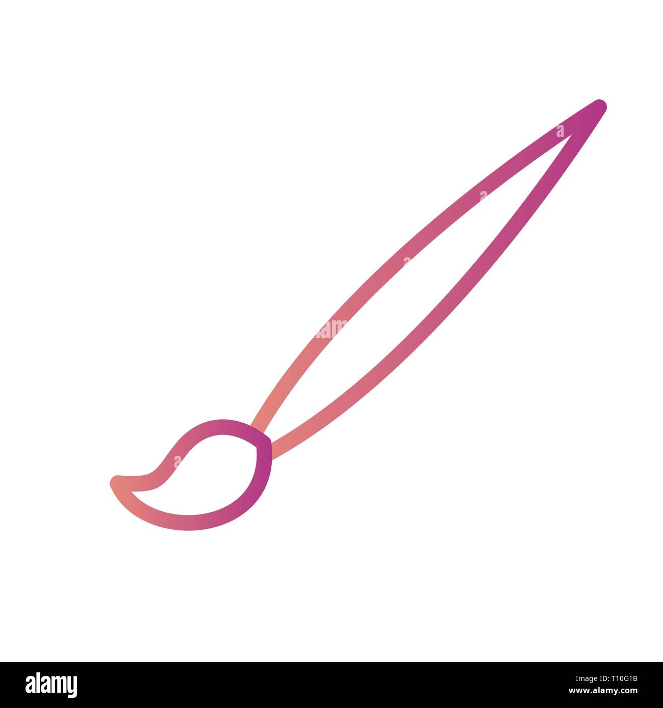 Illustration Drawing Brush Icon Stock Photo Alamy