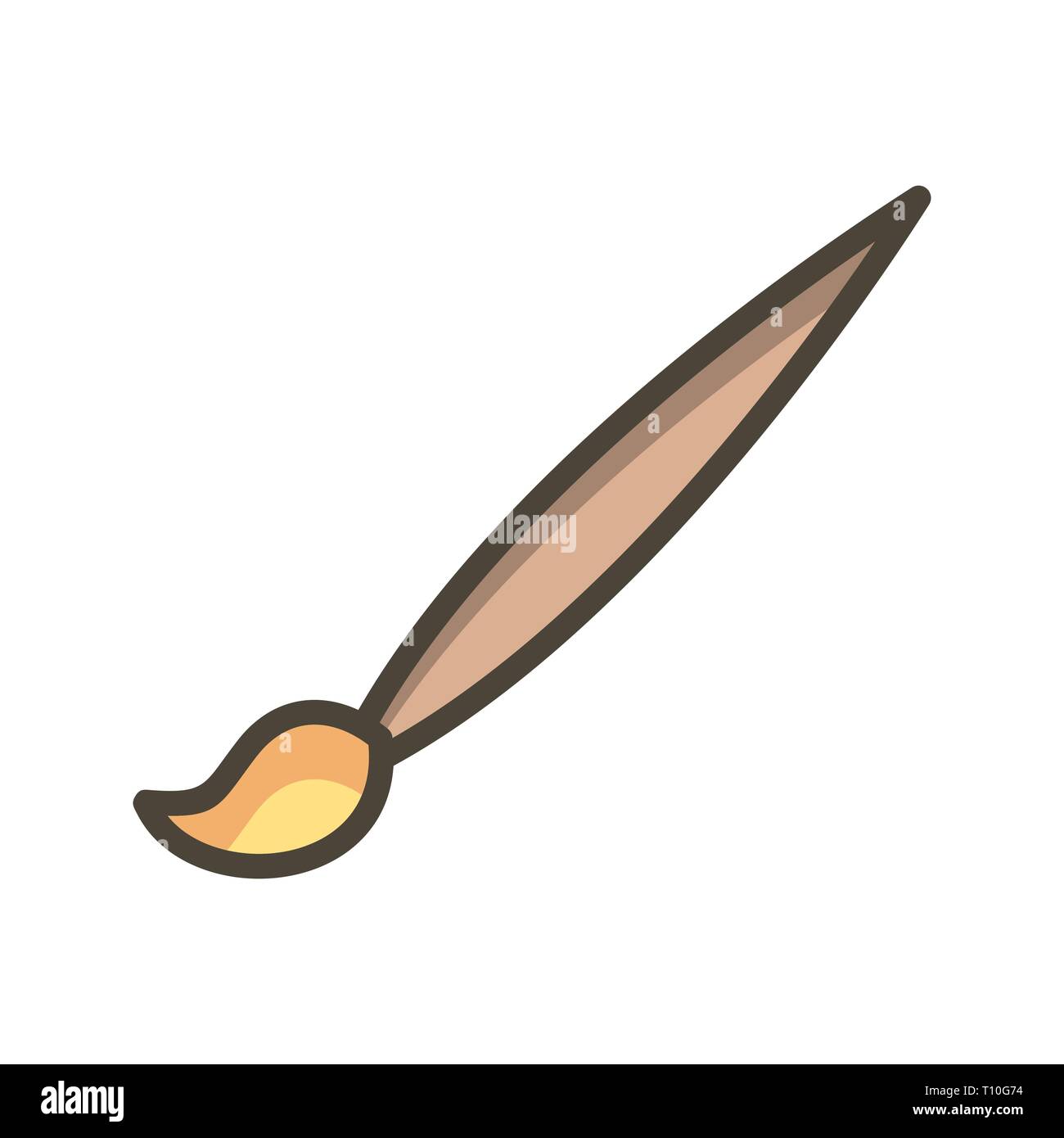 Illustration Drawing Brush Icon Stock Photo Alamy