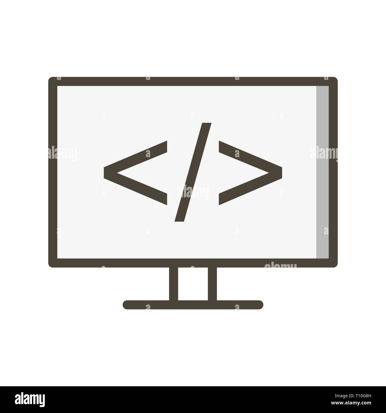 Illustration Programming Icon Stock Photo - Alamy