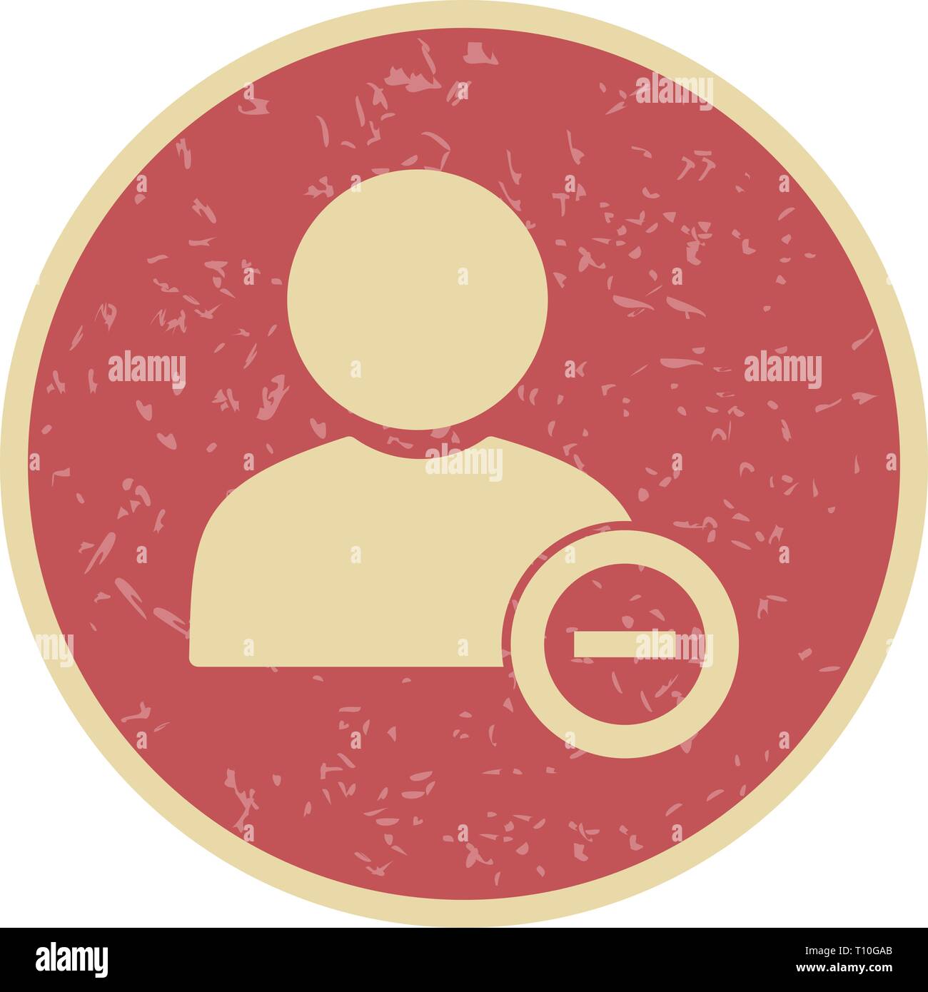 Illustration Block User Icon Stock Photo - Alamy