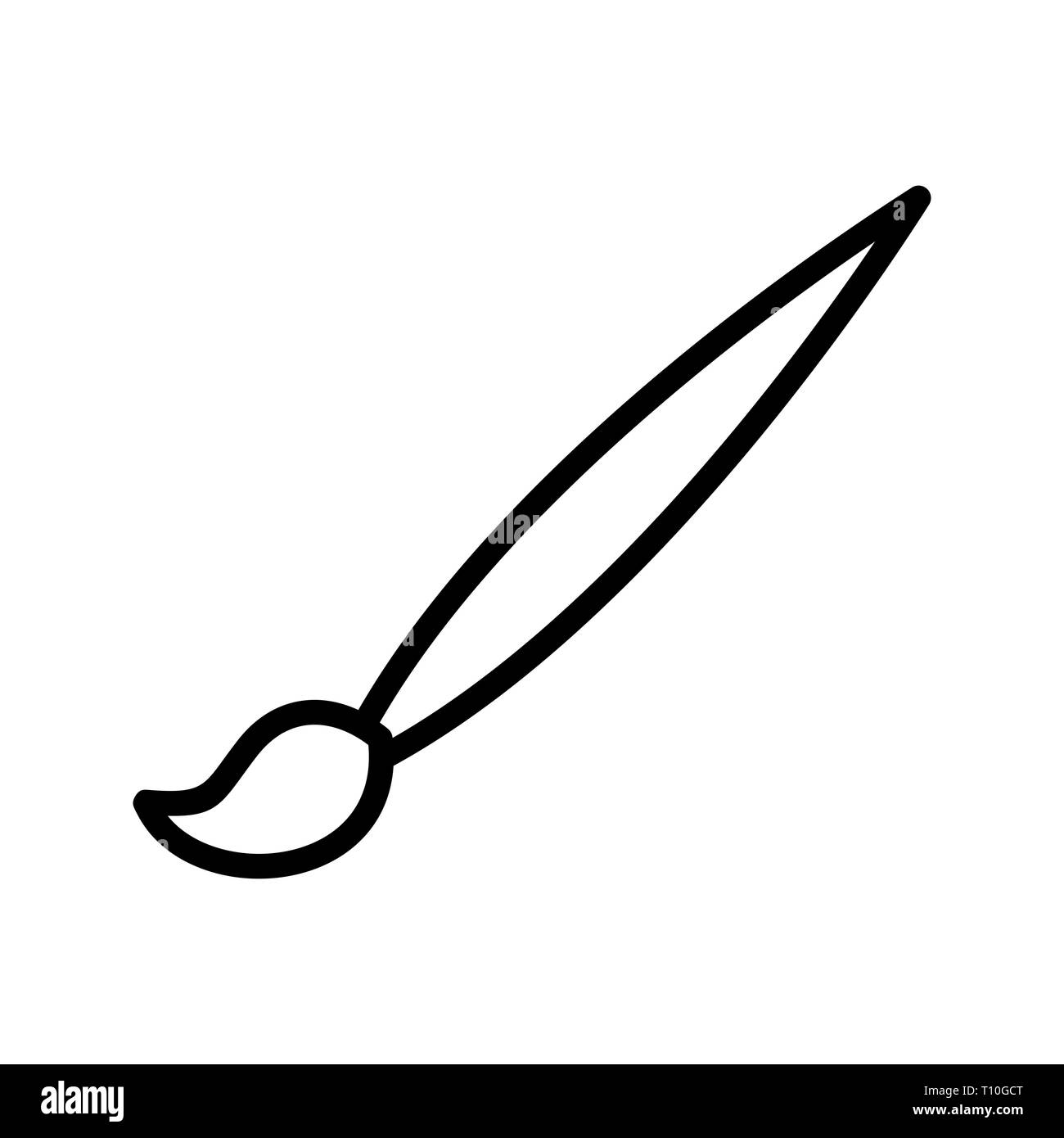 Illustration Drawing Brush Icon Stock Photo Alamy
