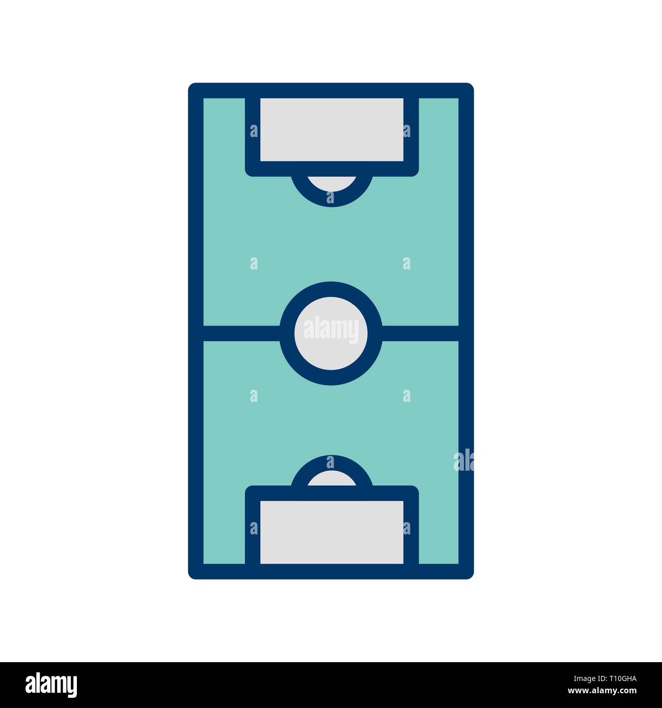 Illustration Football Field Icon Stock Photo - Alamy