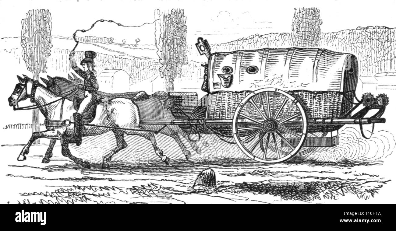 mail, mail coach, coach of the Imperial French Mail, 1805 - 1815,  Additional-Rights-Clearance-Info-Not-Available Stock Photo - Alamy