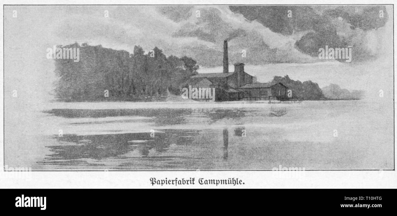 Paper mills industry view Black and White Stock Photos & Images Alamy