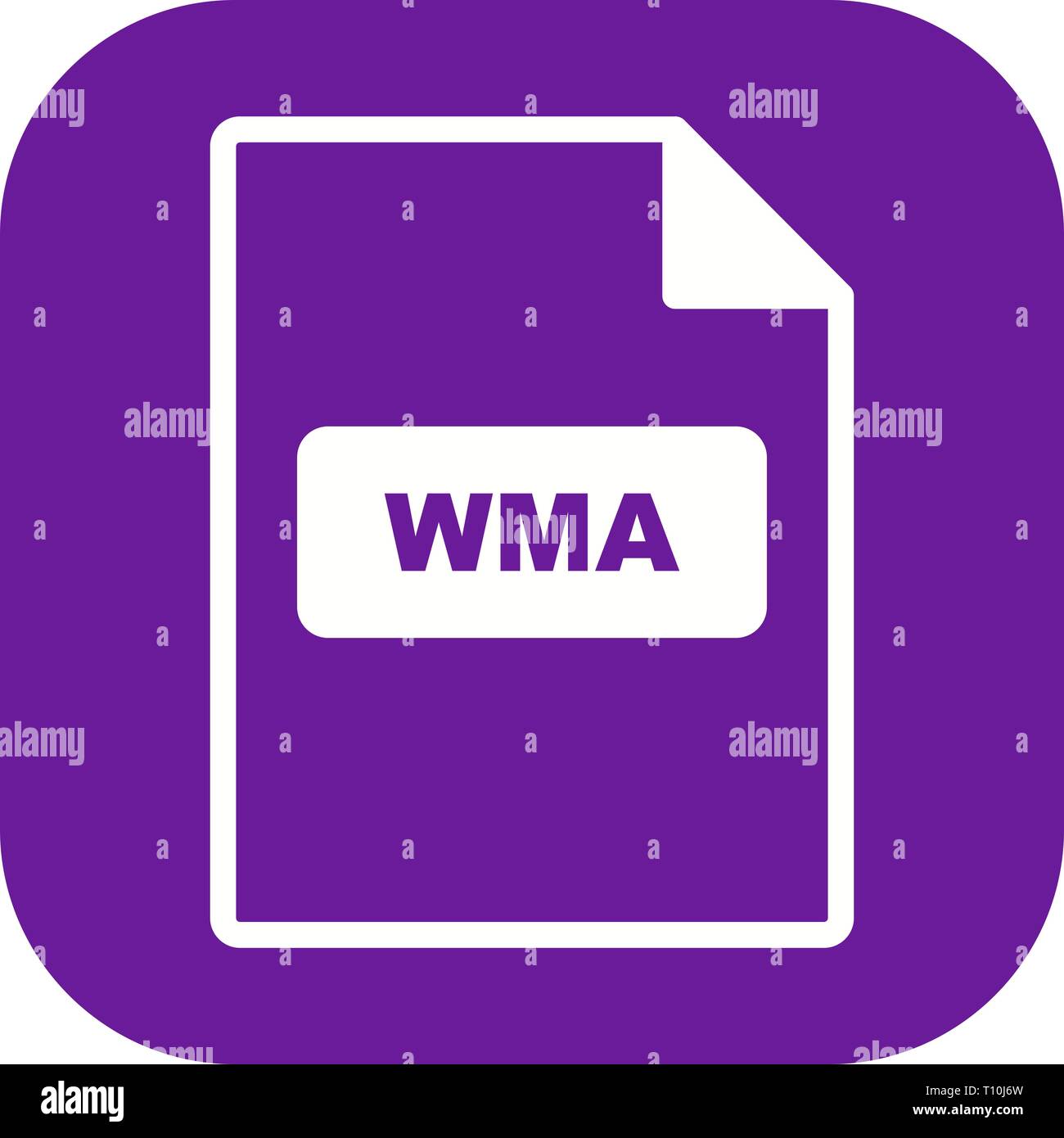 Illustration WMA Icon Stock Photo - Alamy