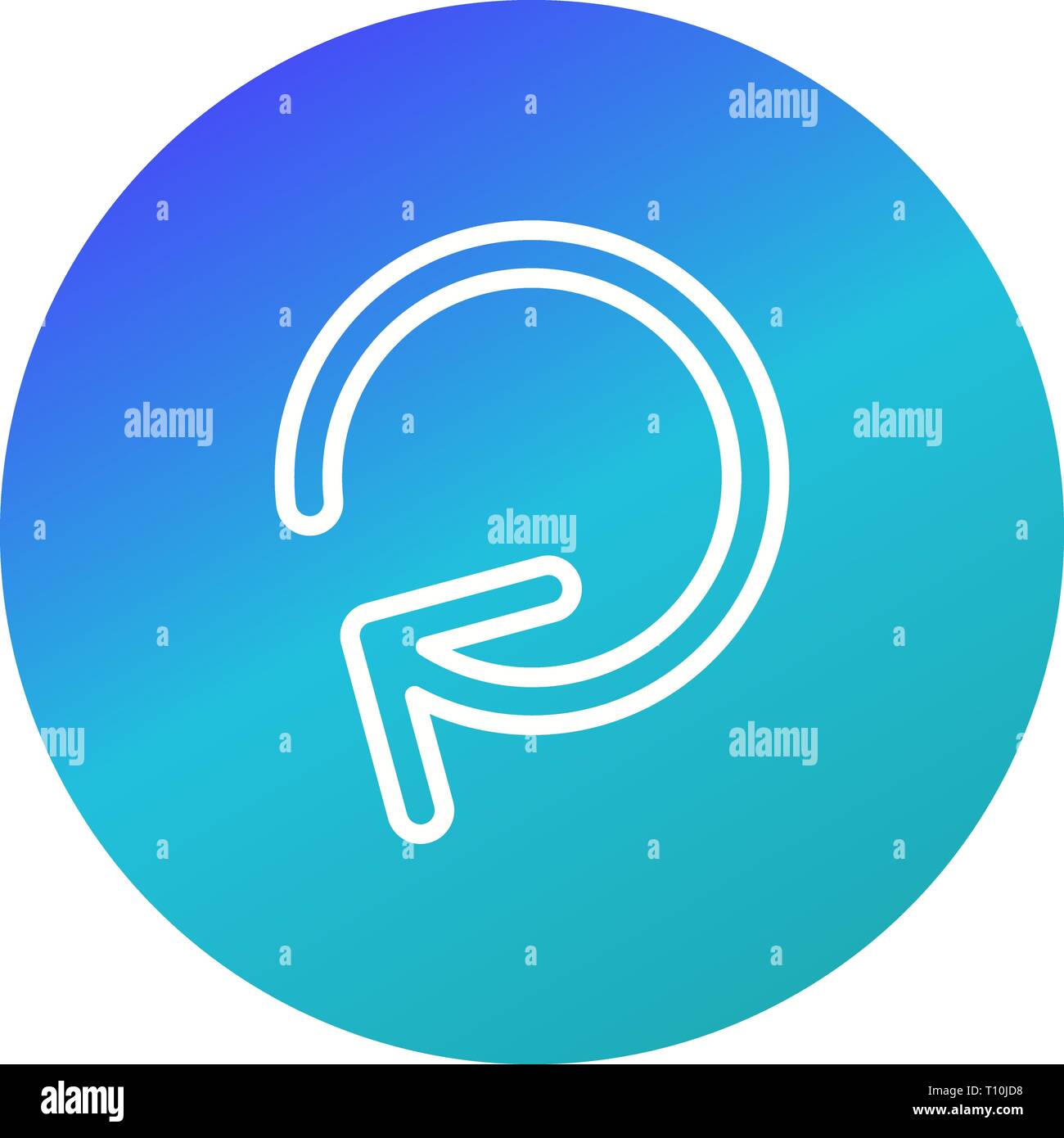 Illustration Reload Icon Stock Photo - Alamy