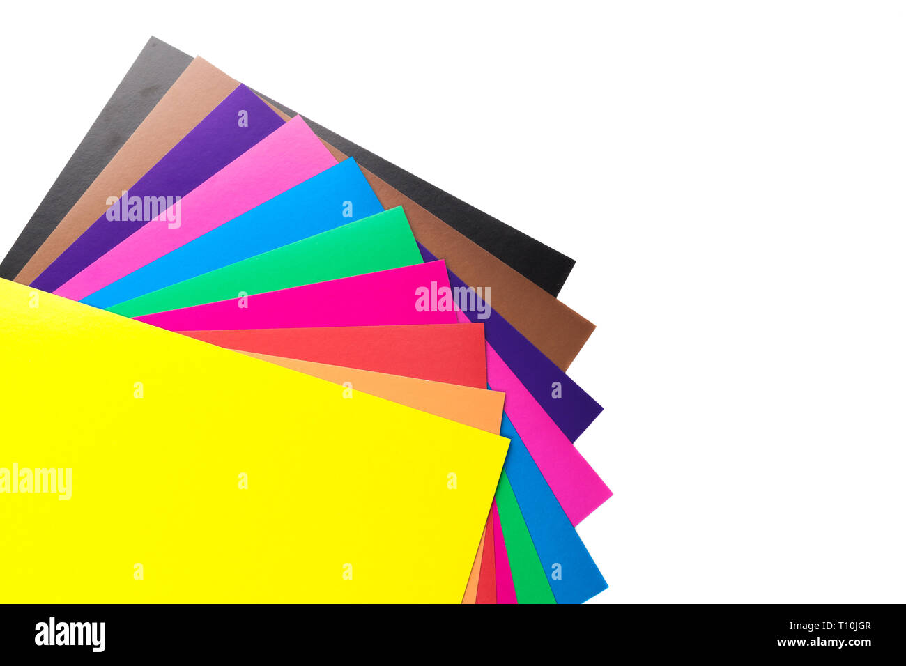 Sheets of colored paper Stock Photo - Alamy