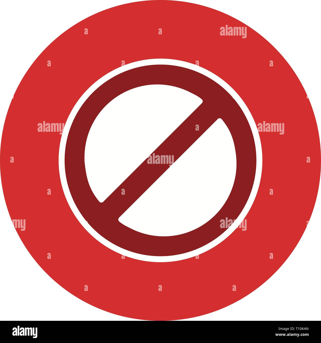 Illustration Forbidden Icon Stock Photo - Alamy