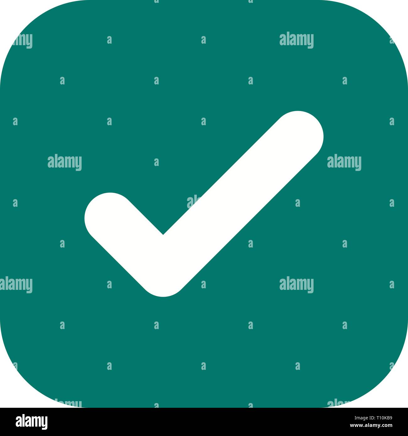 Illustration Tick Icon Stock Photo - Alamy