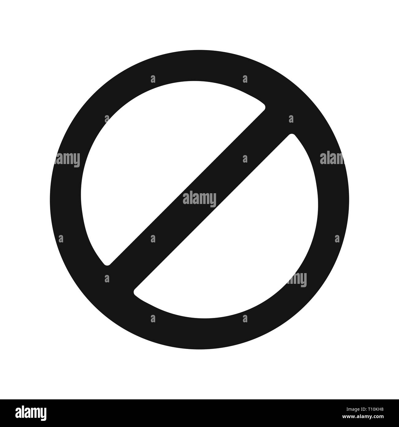 Illustration Forbidden Icon Stock Photo - Alamy