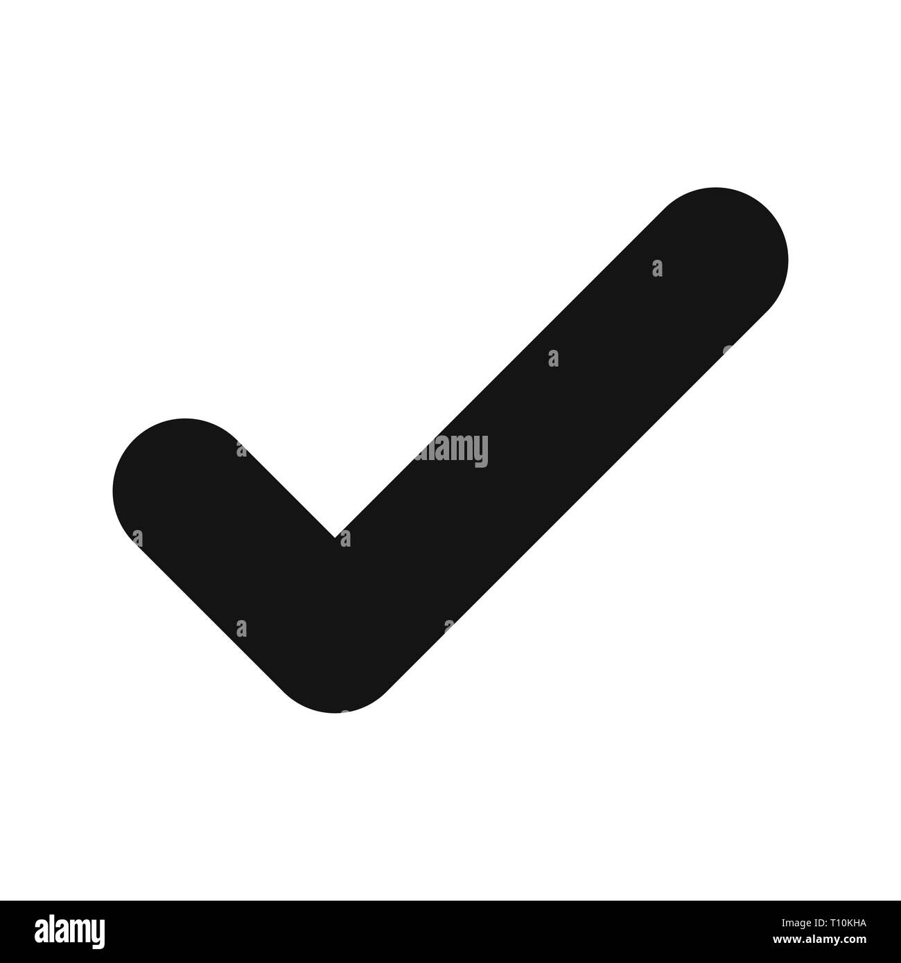 Illustration Tick Icon Stock Photo - Alamy