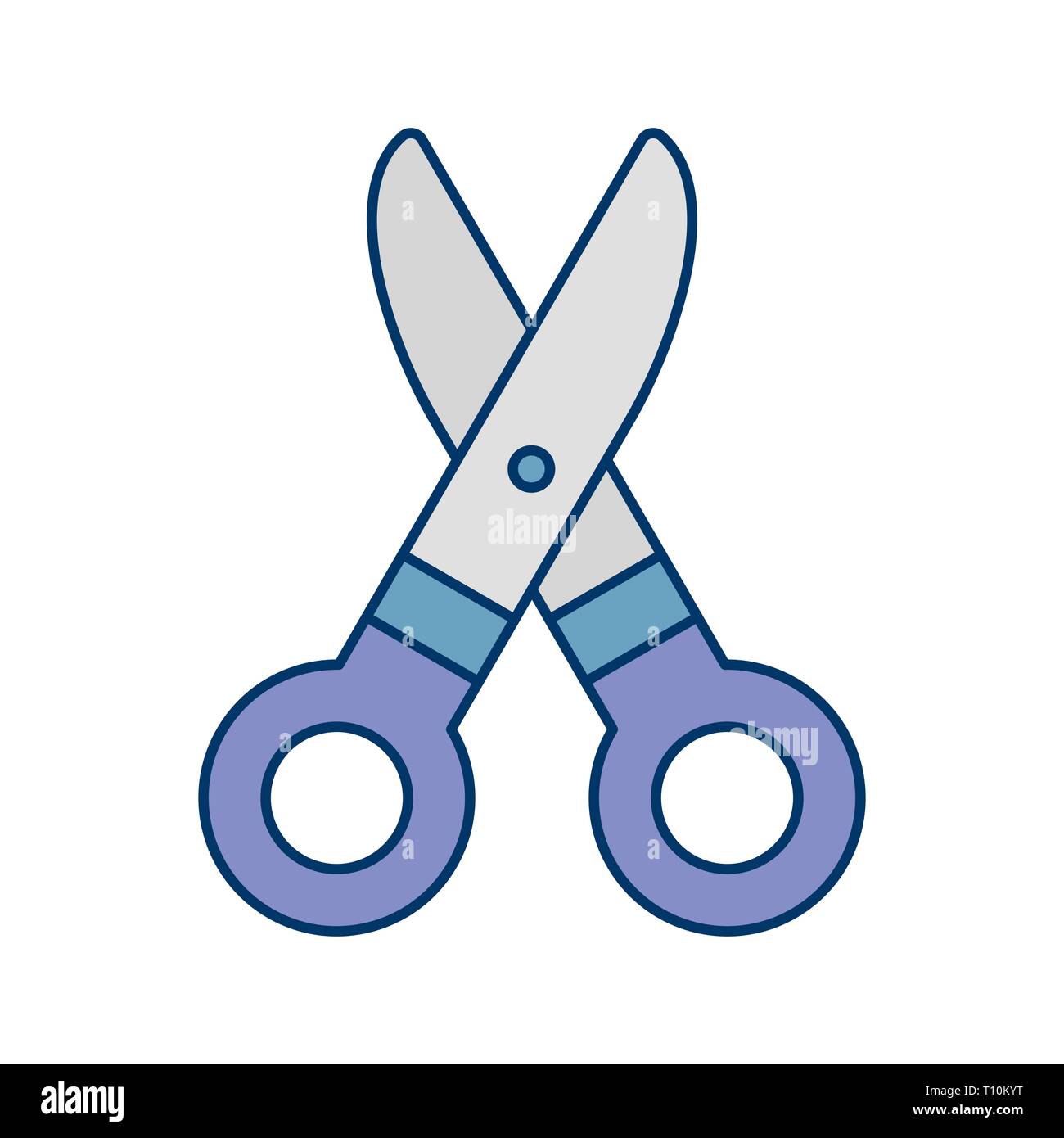 Illustration Scissor Icon Stock Photo