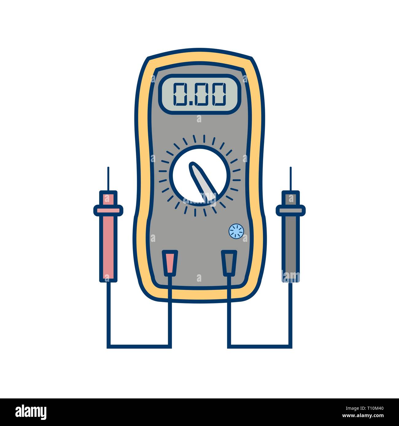 Illustration Voltmeter Icon Stock Photo Alamy