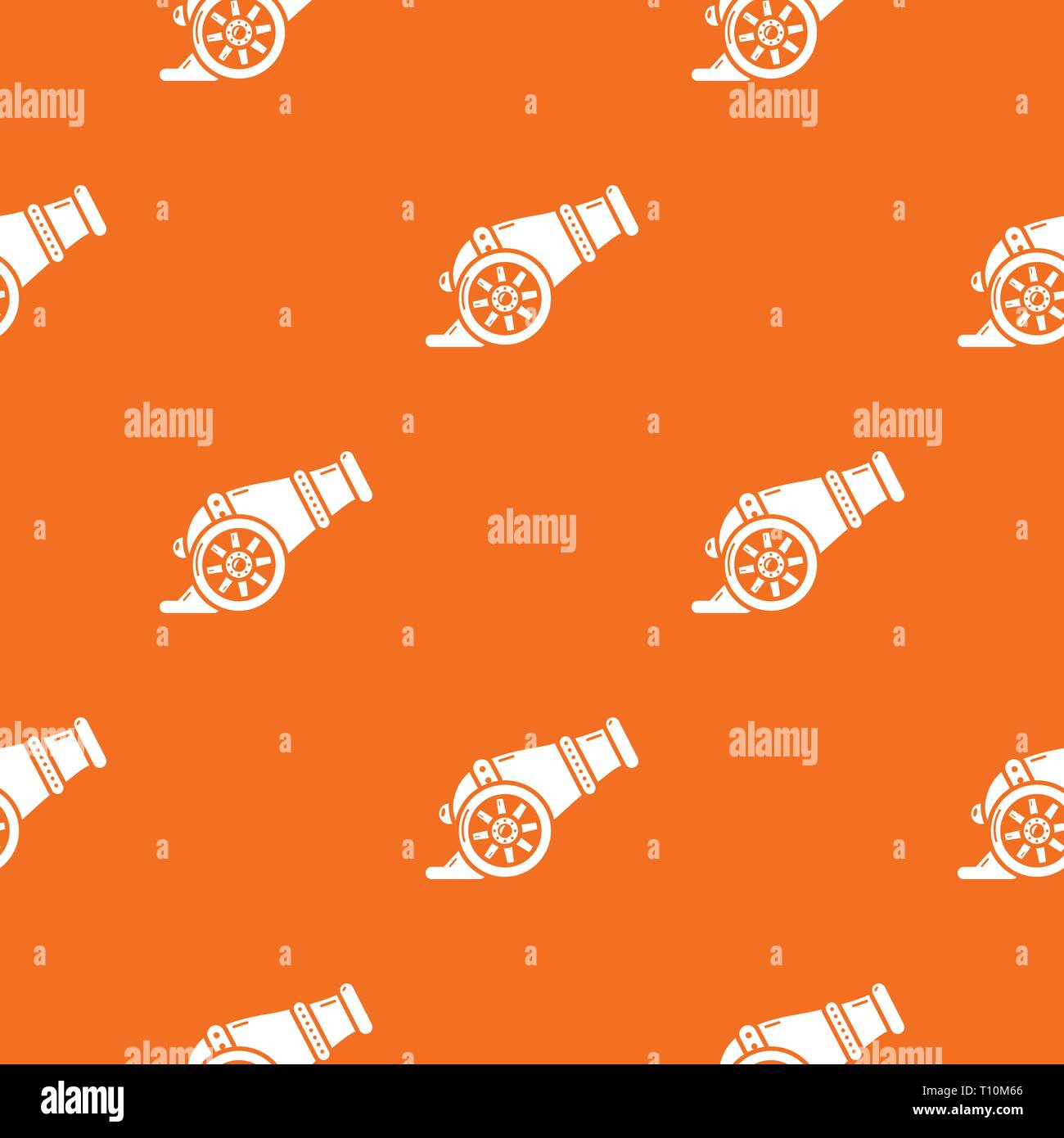 Fire gun pattern vector orange Stock Vector