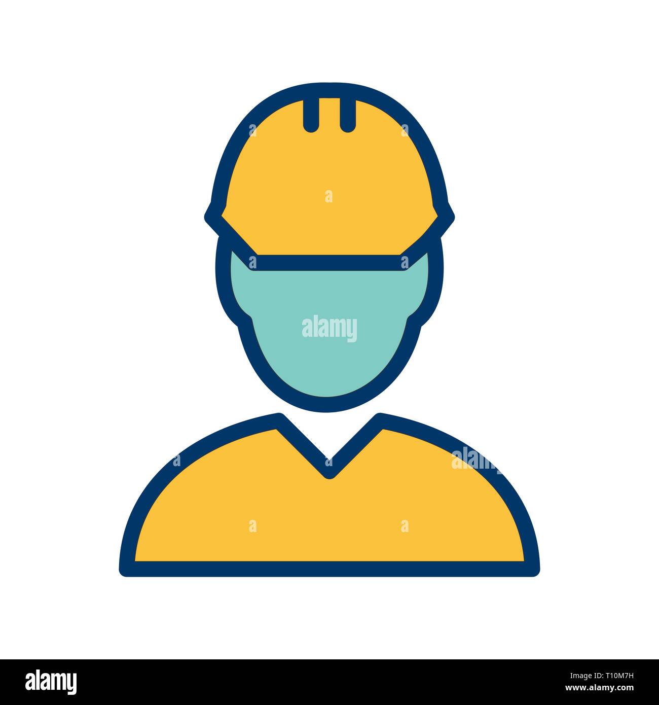 Illustration Engineer Icon Stock Photo - Alamy