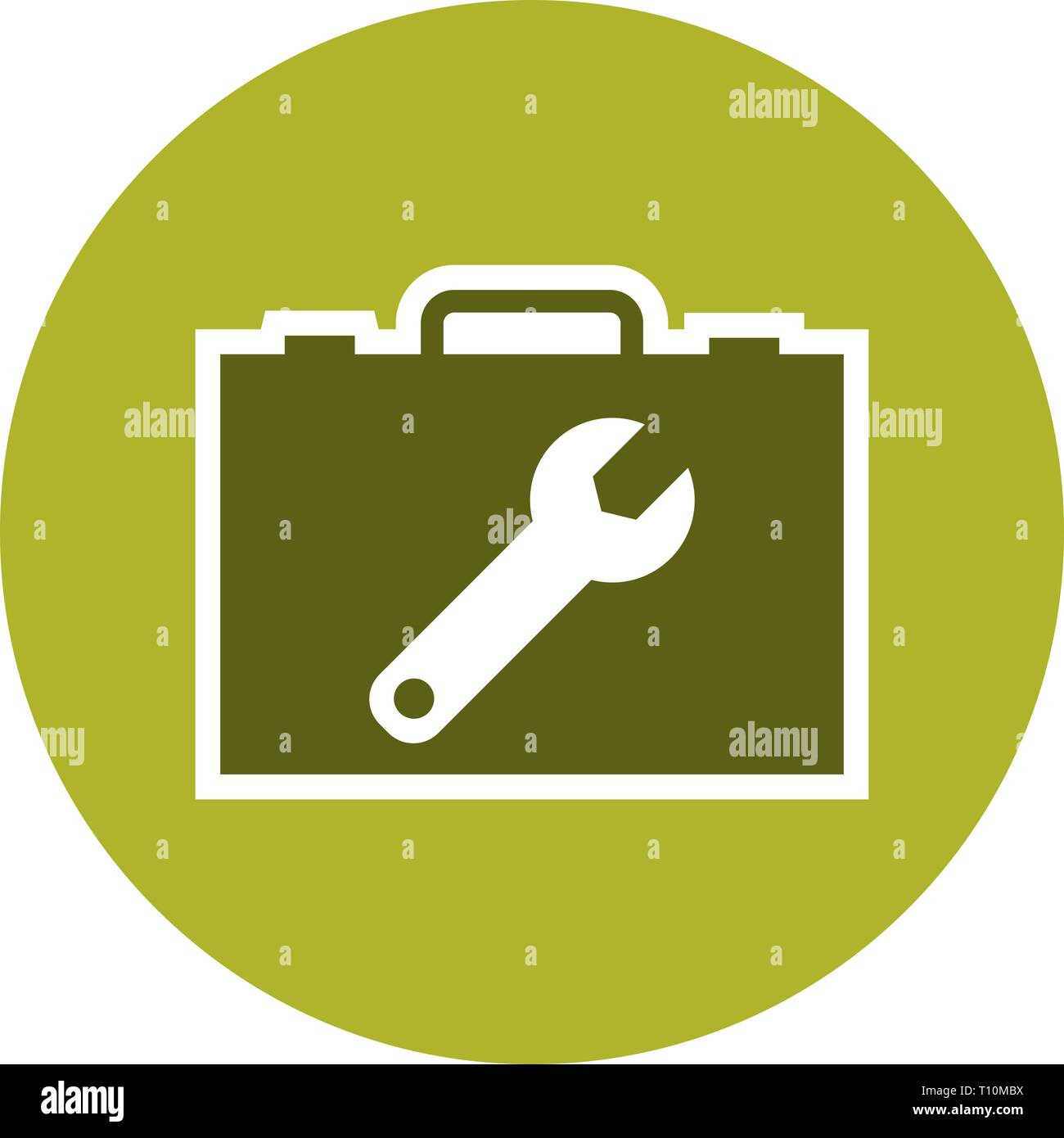 Illustration Tool box Icon Stock Photo - Alamy