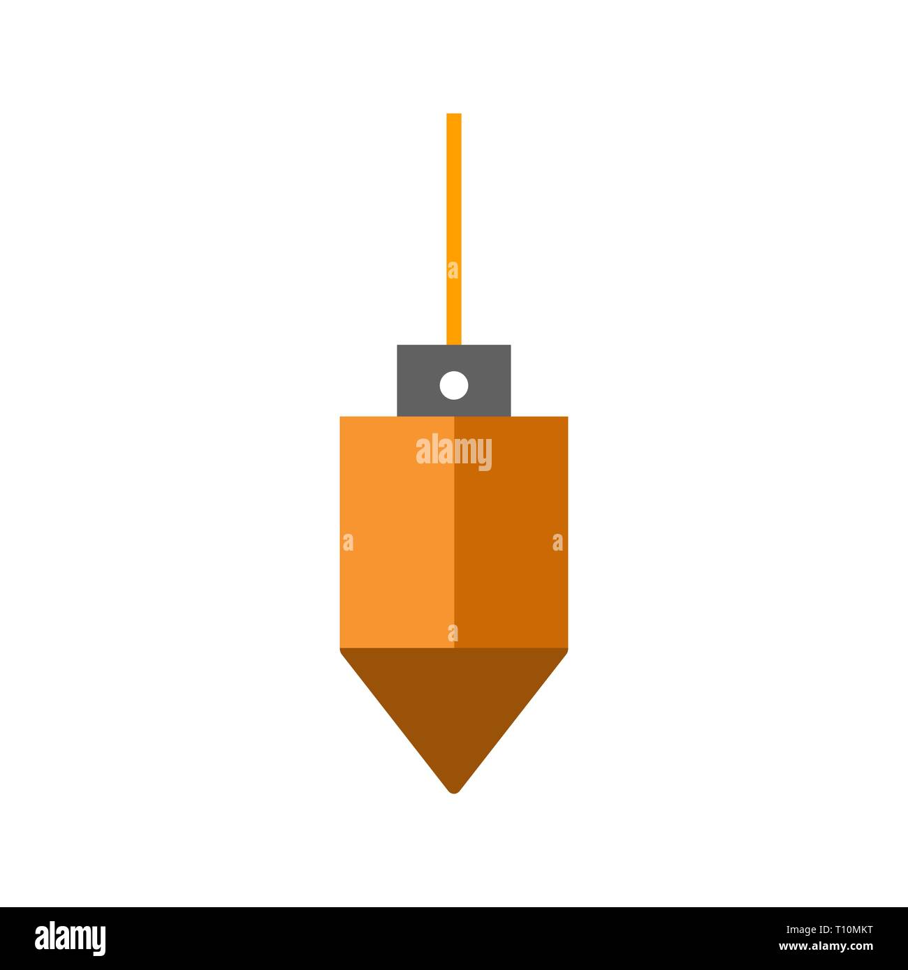 Illustration Plumb Bob Icon Stock Photo Alamy