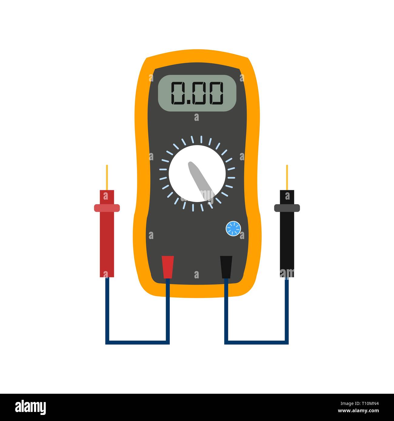 Illustration Voltmeter Icon Stock Photo - Alamy