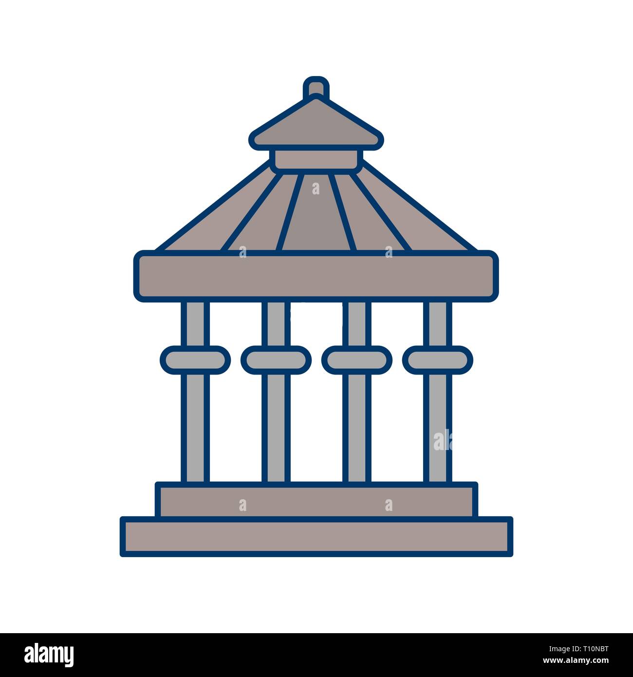 Illustration Veranda Icon Stock Photo - Alamy