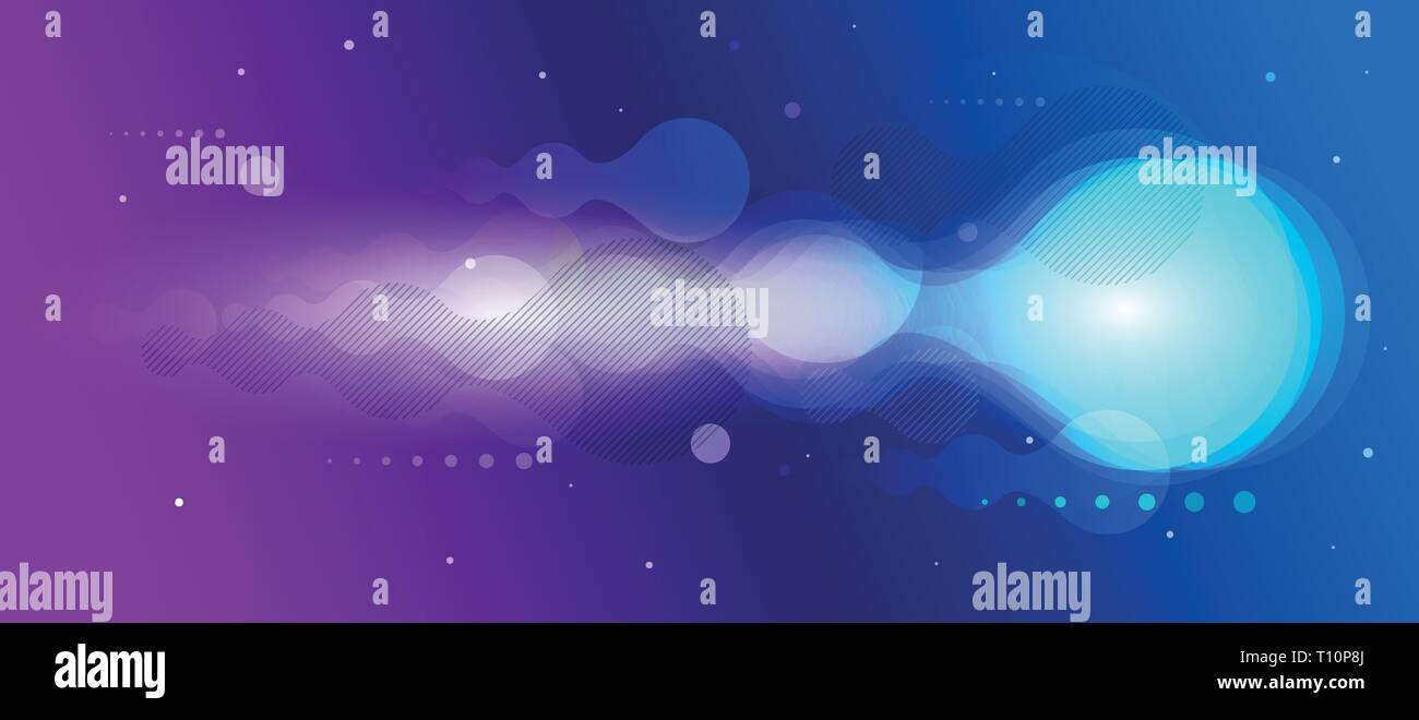 Abstract flow shapes vector background. Elements are layered separately in vector file. Stock Vector