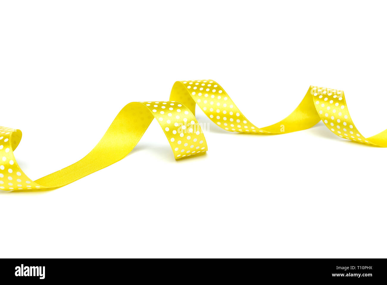 Yellow Ribbons Cropped Hanging ribbons cutout hi-res stock photography and images - Alamy