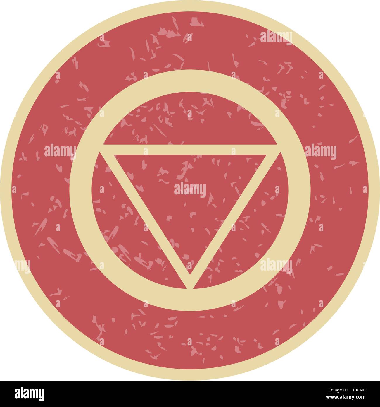 Illustration Distance to stop Road Sign Icon Stock Photo - Alamy