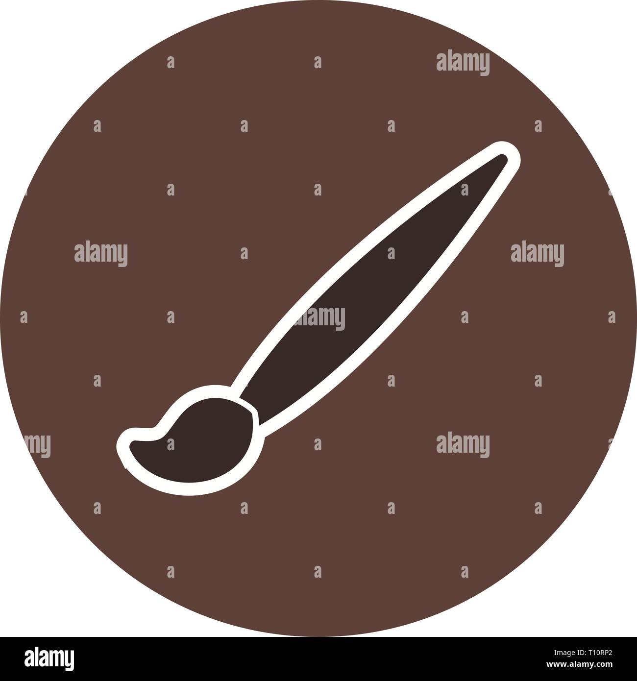 Illustration Drawing Brush Icon Stock Photo Alamy