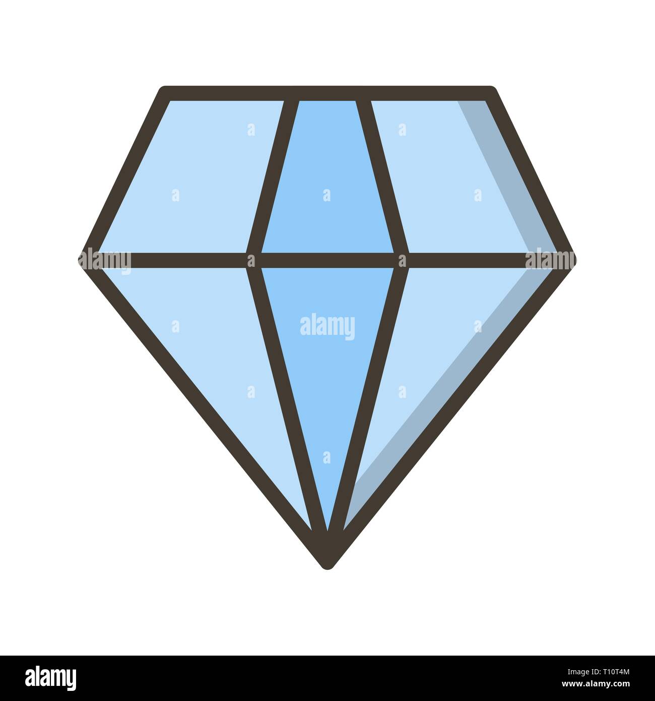 Vector Diamond Icon Stock Photo - Alamy