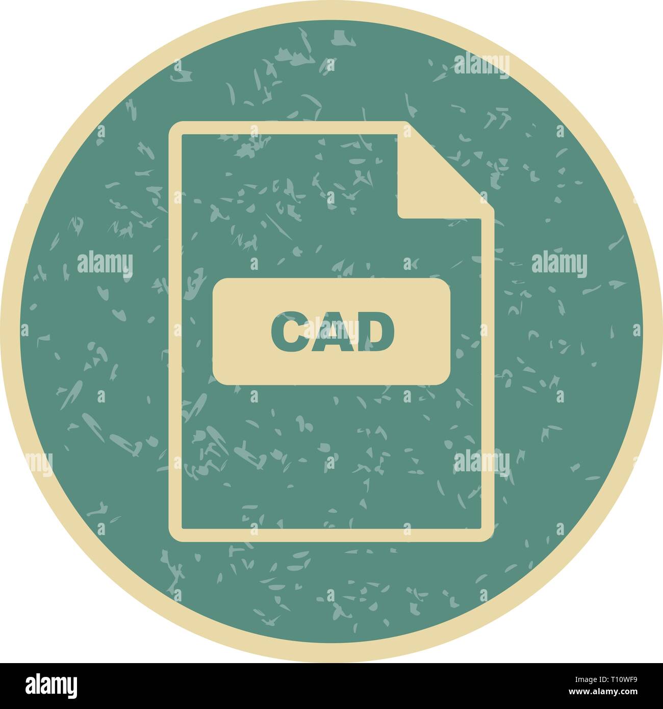 Illustration CAD Icon Stock Photo - Alamy