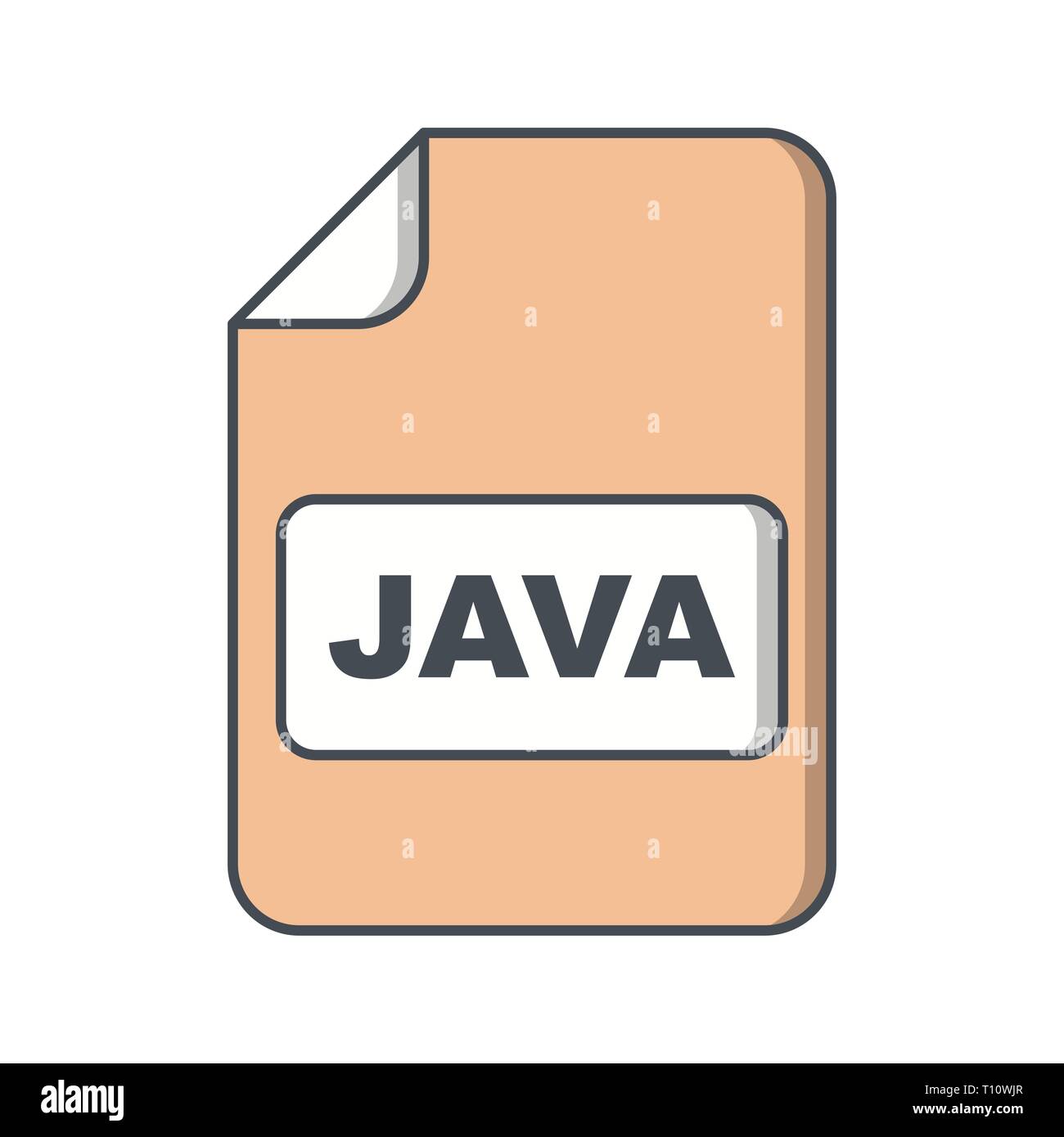 Illustration JAVA Icon Stock Photo - Alamy