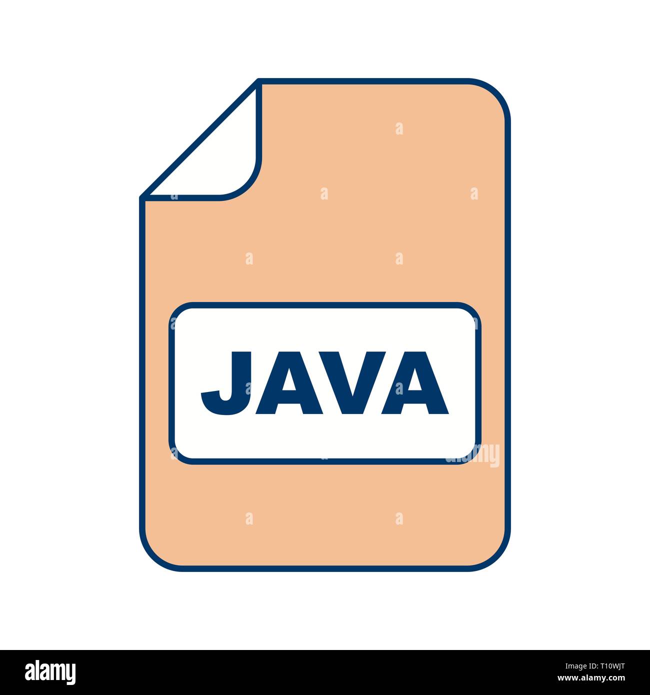 Illustration JAVA Icon Stock Photo - Alamy