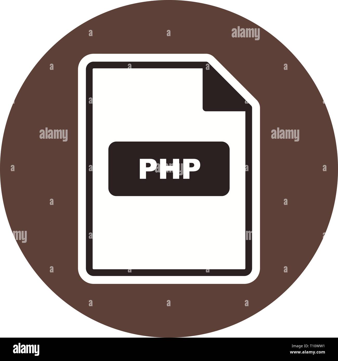 Illustration PHP Icon Stock Photo - Alamy
