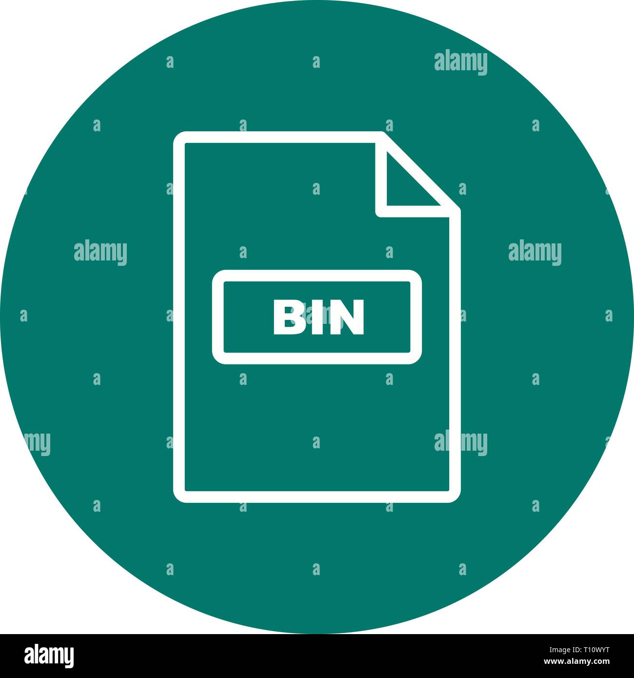 Illustration BIN Icon Stock Photo - Alamy