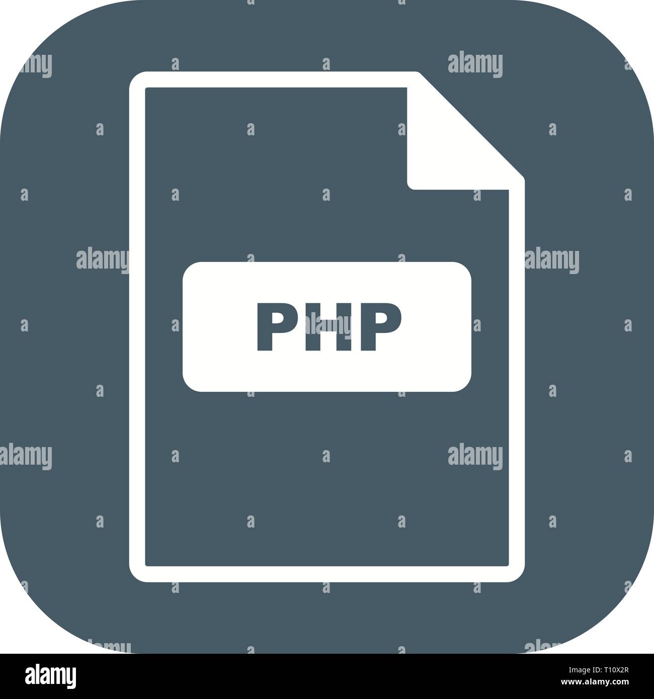 Illustration PHP Icon Stock Photo - Alamy