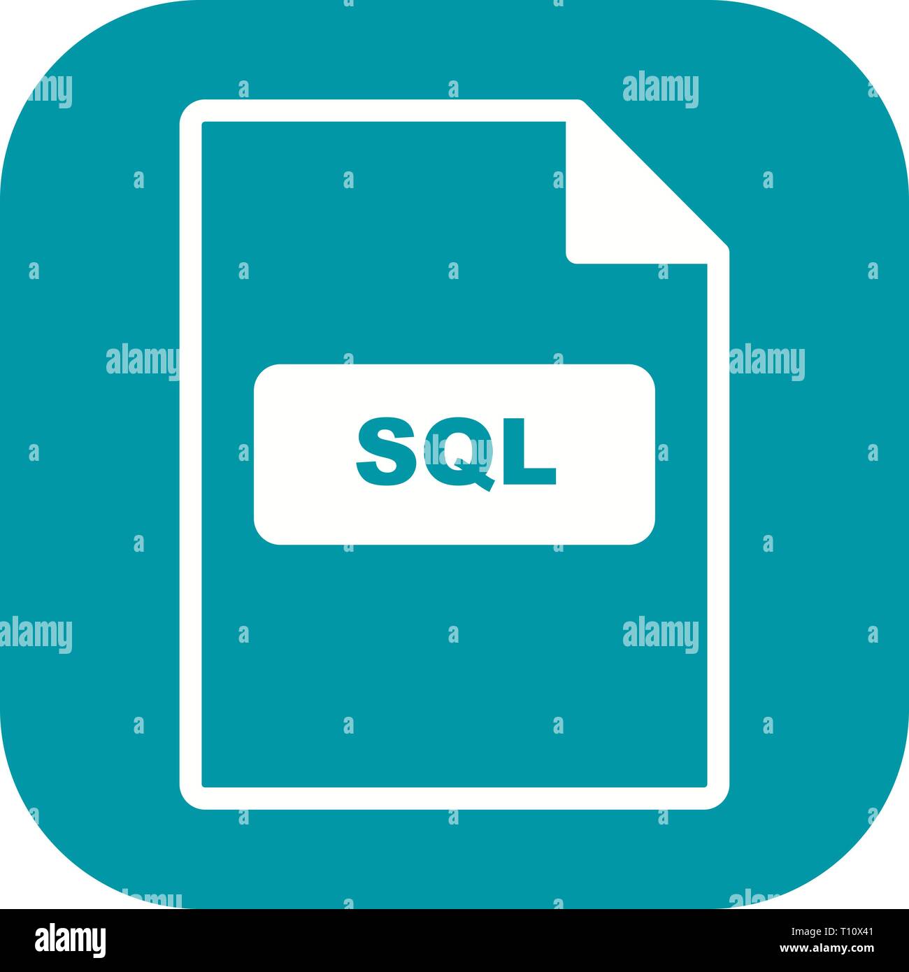 Illustration SQL Icon Stock Photo - Alamy