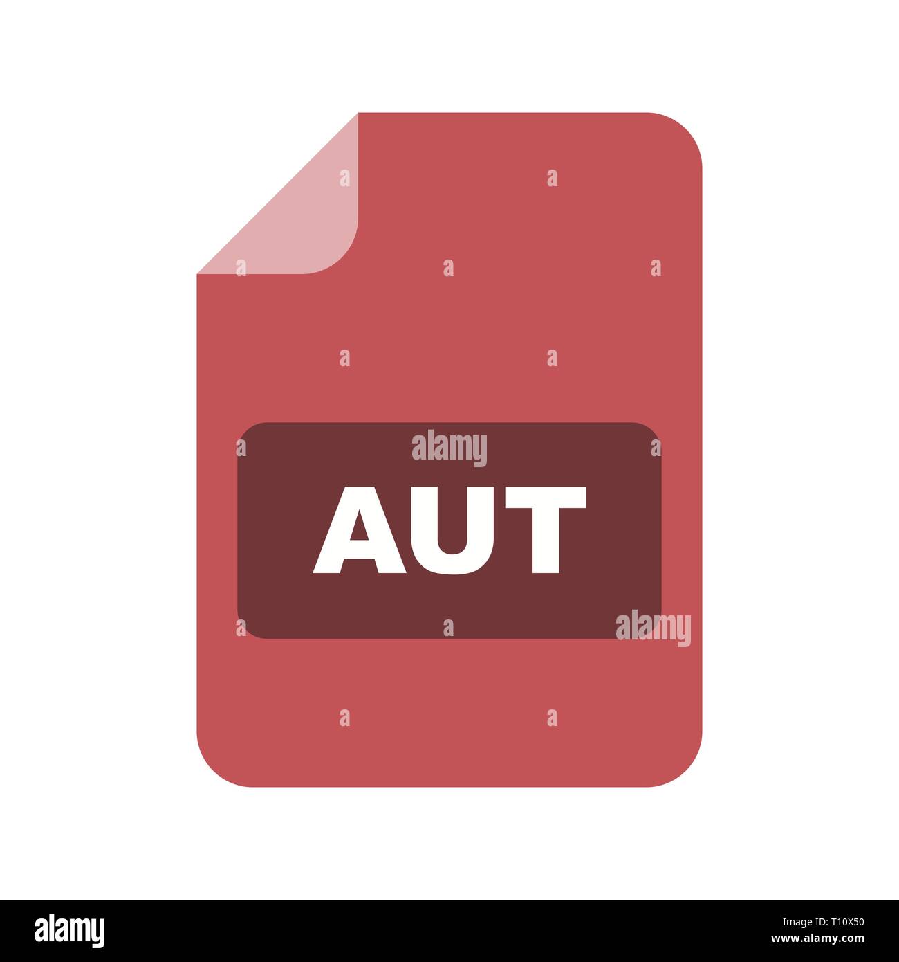 Illustration AUT Icon Stock Photo - Alamy