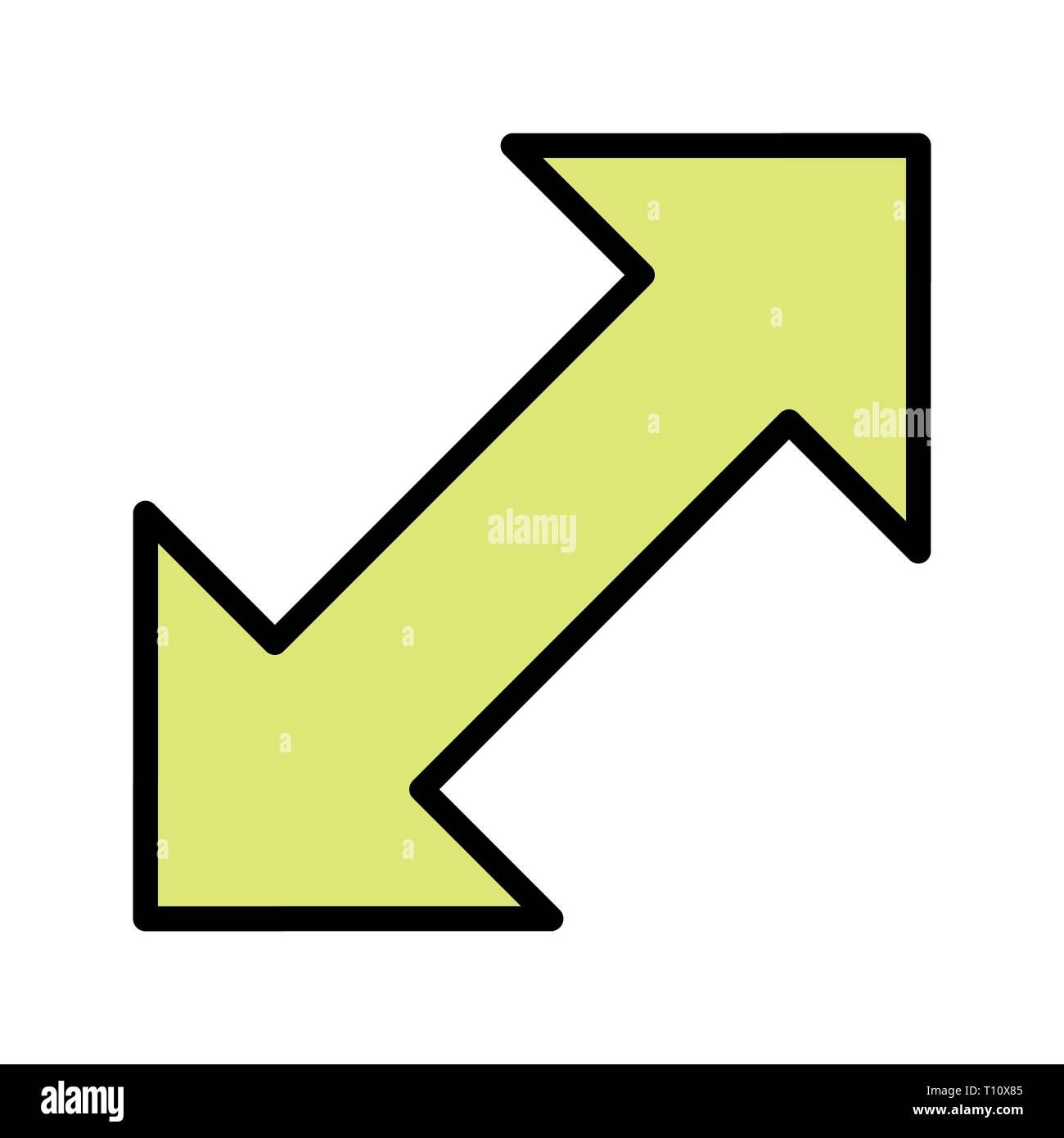 Illustration Double Arrow Icon Stock Photo Alamy