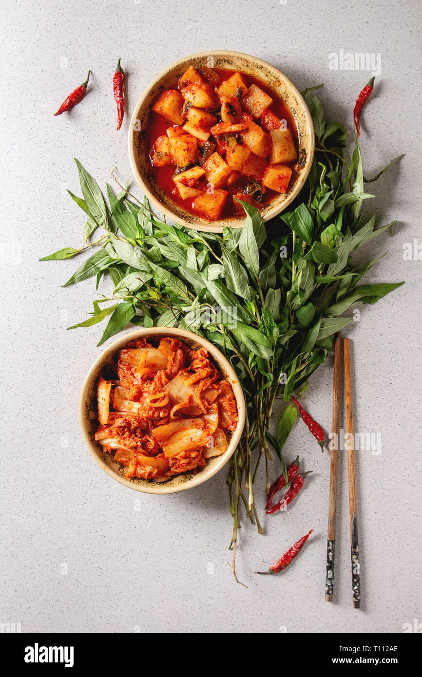 Korean appetizer kimchi Stock Photo Alamy