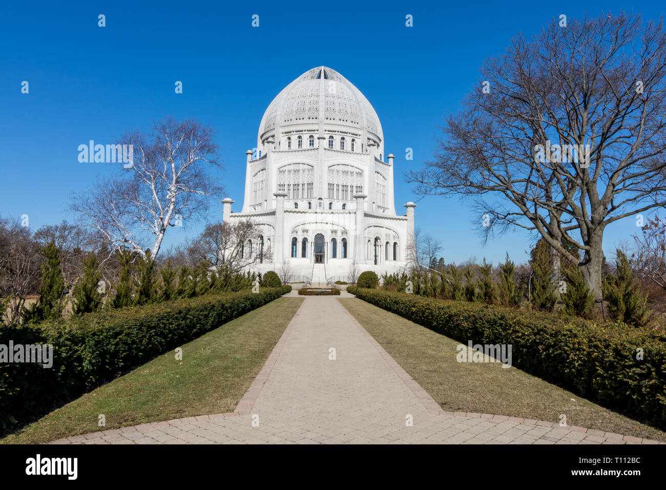 The Bahai house of worship in Wilmette, Illinois.One of 10 dedicated