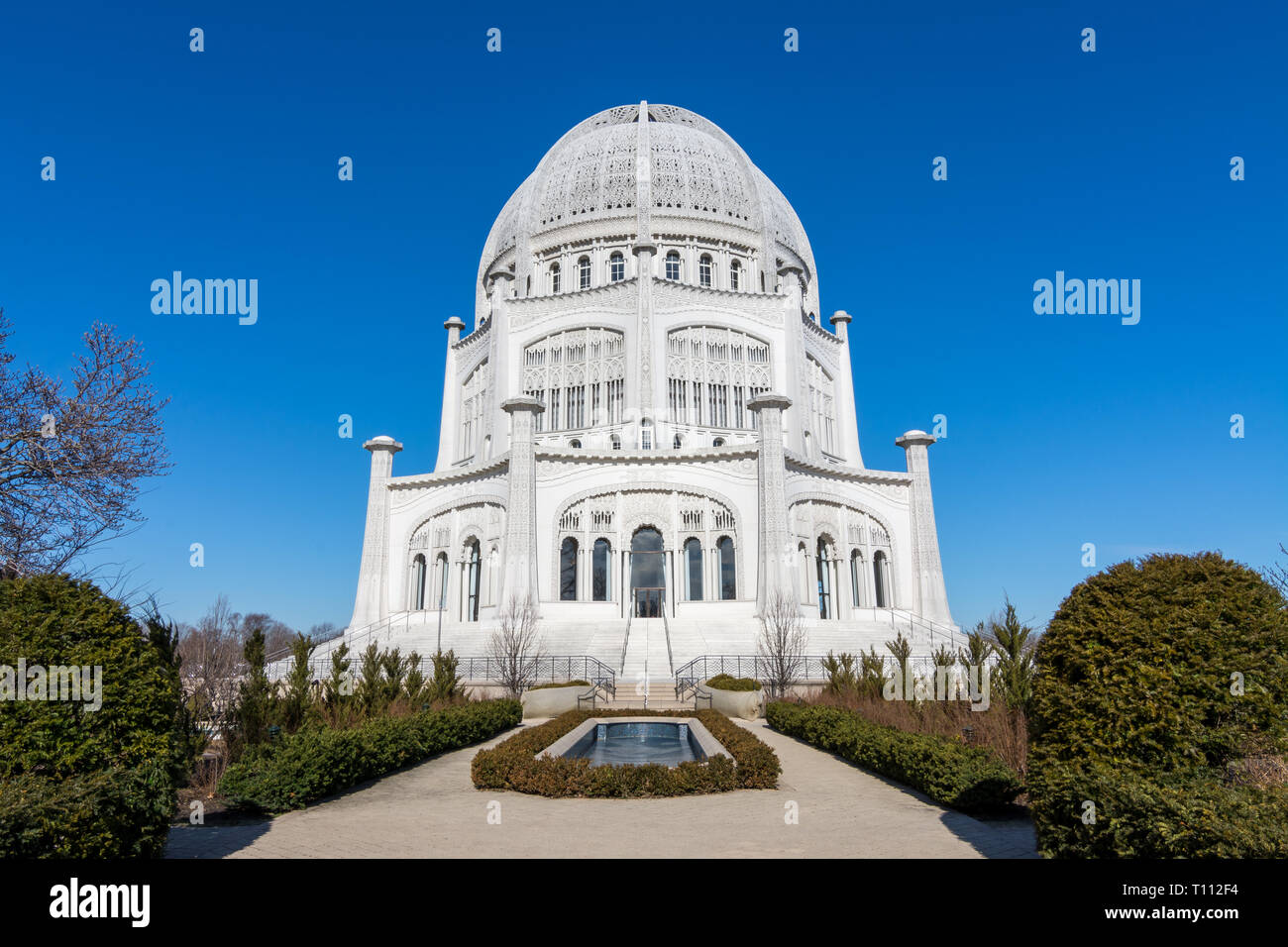 The Bahai house of worship in Wilmette, Illinois.One of 10 dedicated