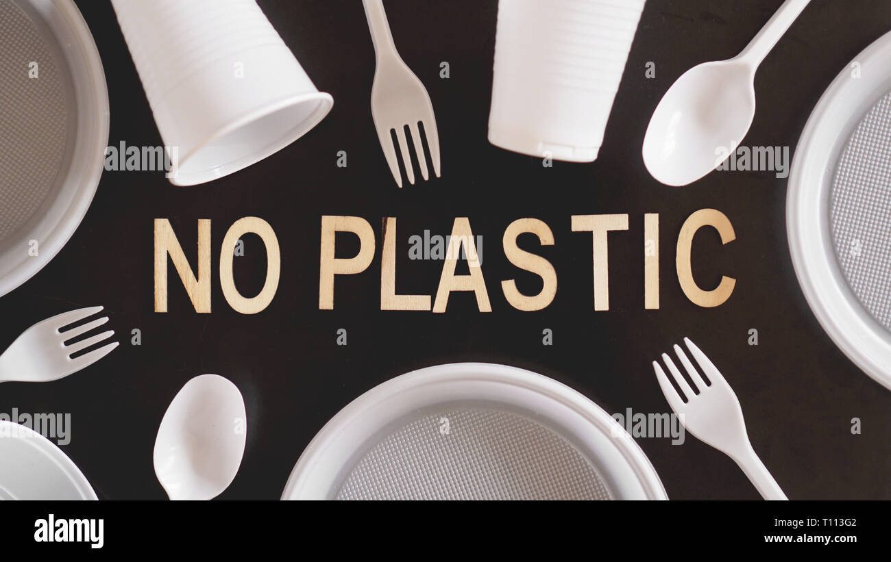 Say No Plastic Cutlery, Plastic Pollution and Environmental Protection