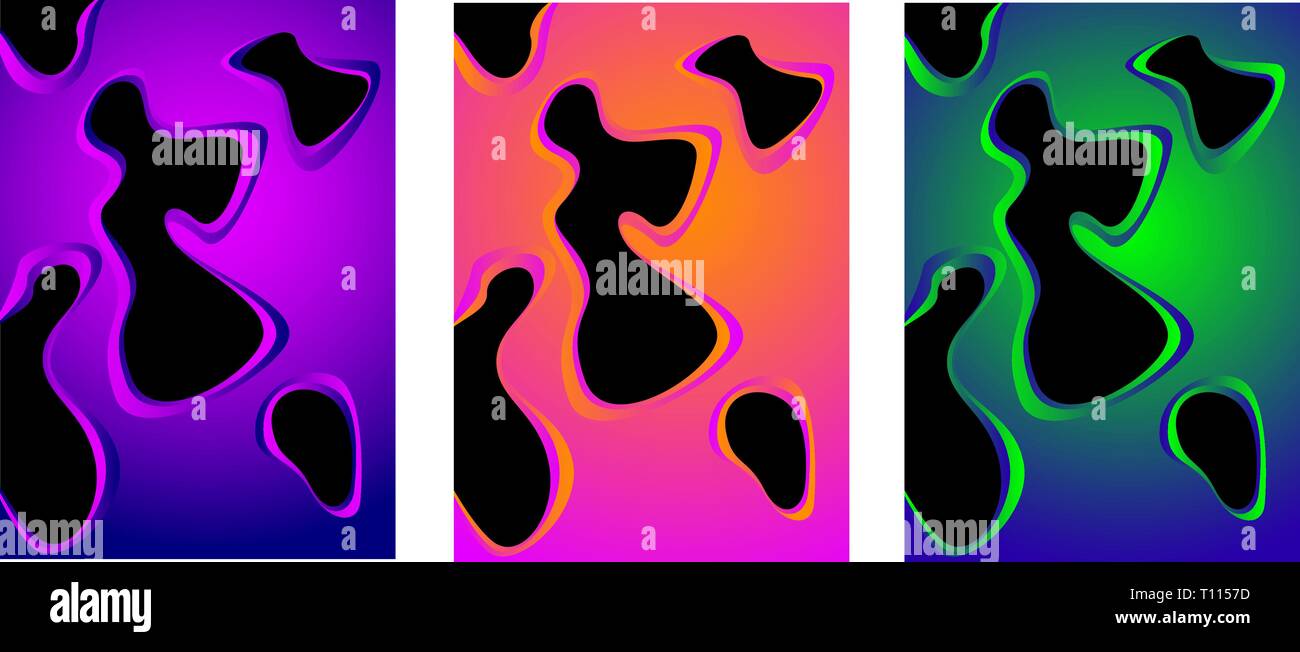 Abstract shapes background. Vector illustration. Vibrant colors Stock ...