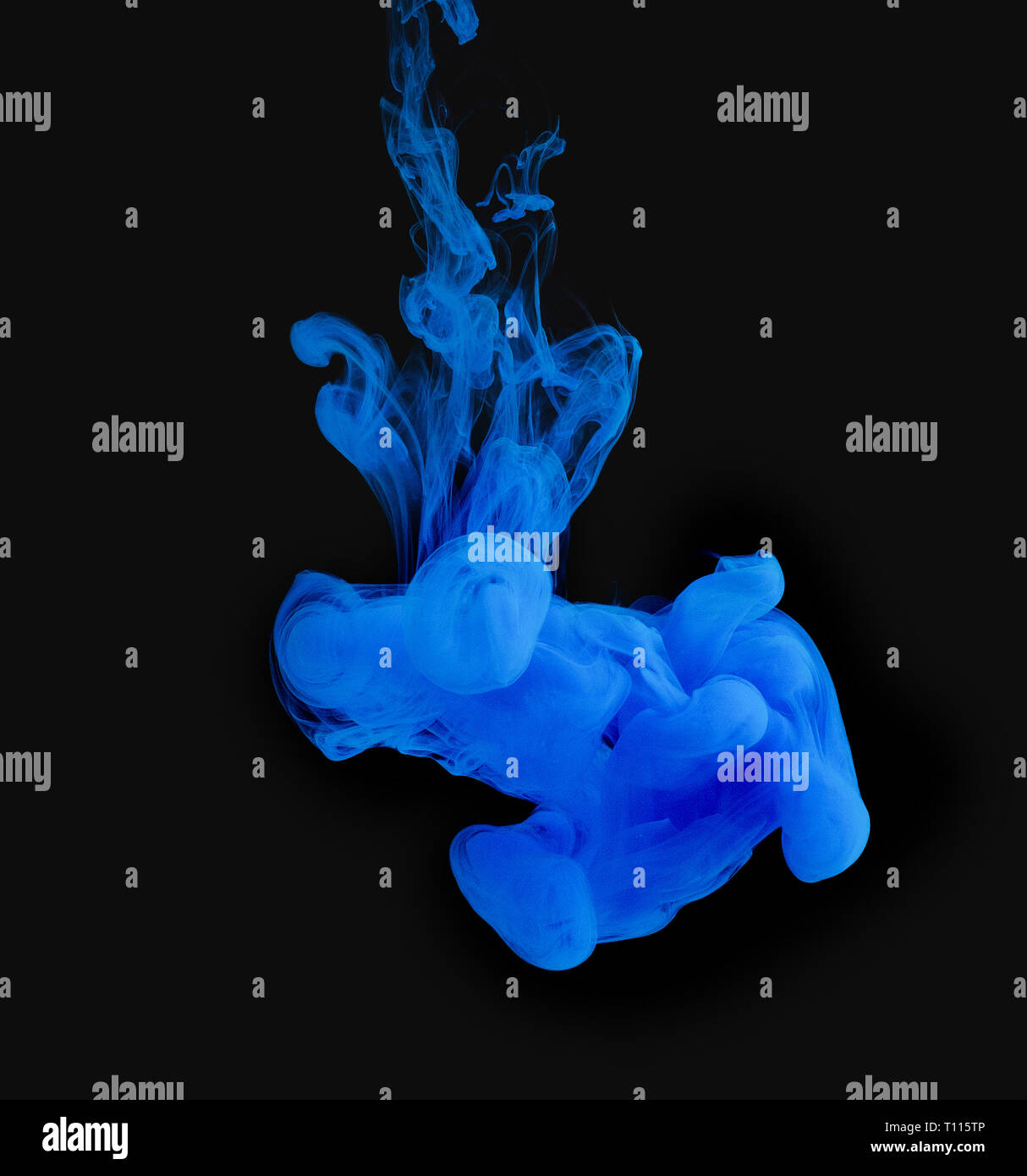 Color smoke underwater Stock Photo Alamy