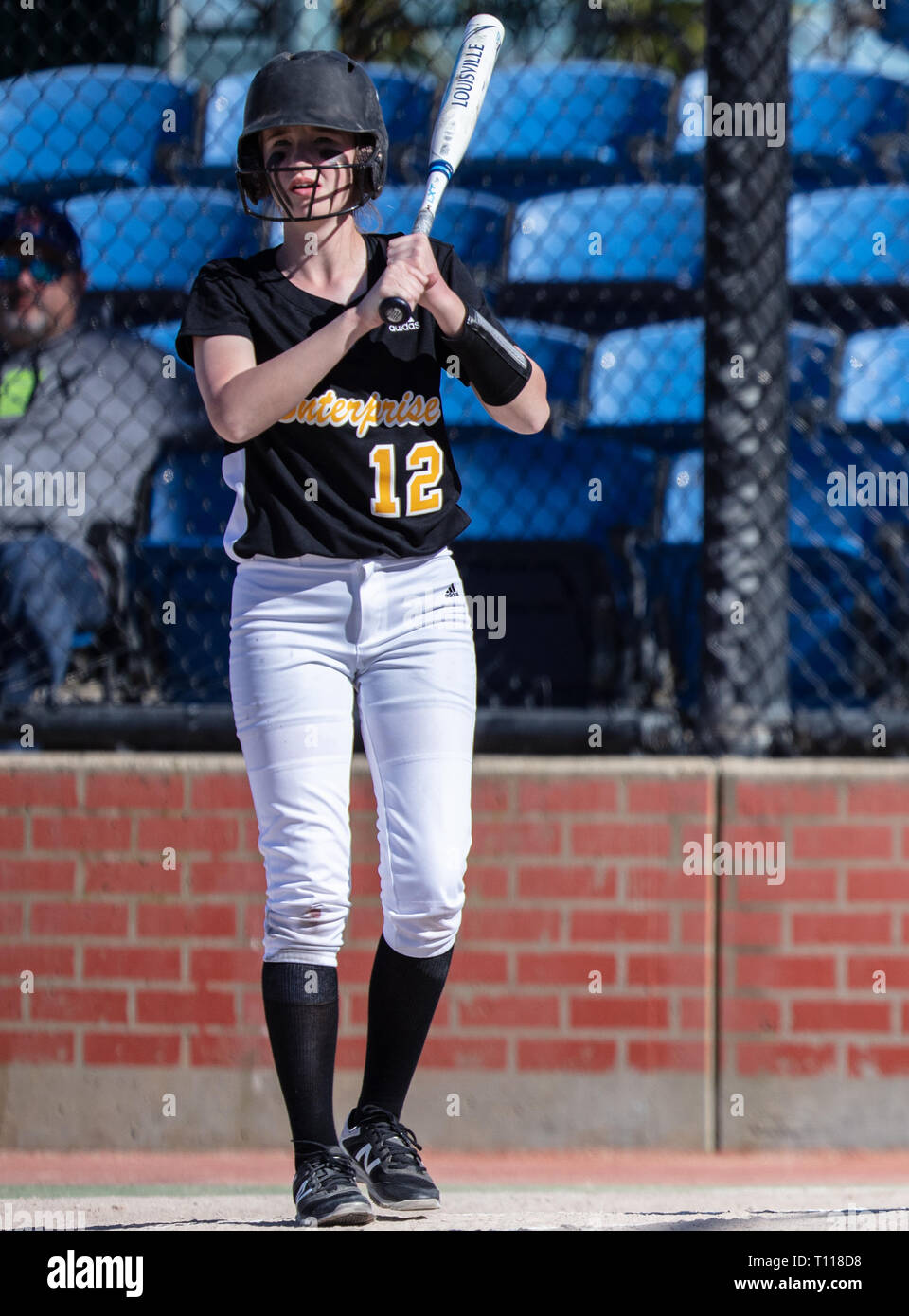 Softball action with Yreka vs. Enterprise High School in Redding