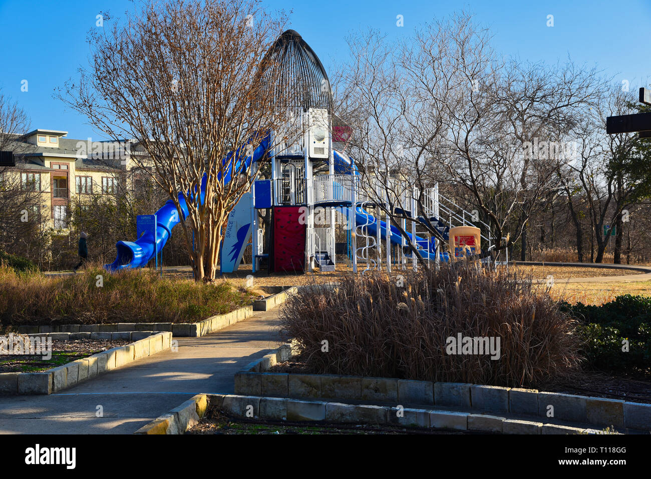 Playground rocket ship Stock Photo Alamy
