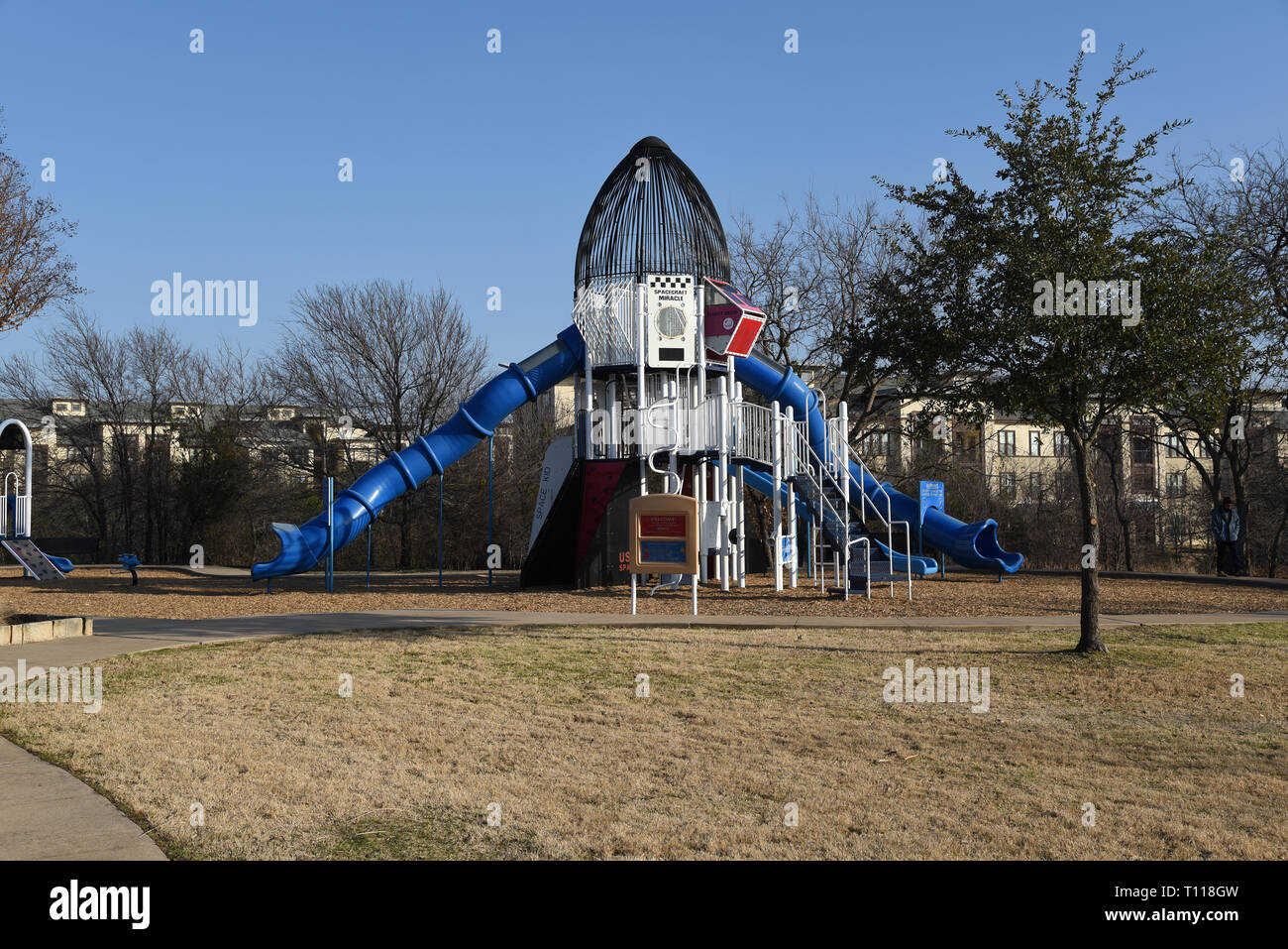 Playground rocket ship Stock Photo Alamy
