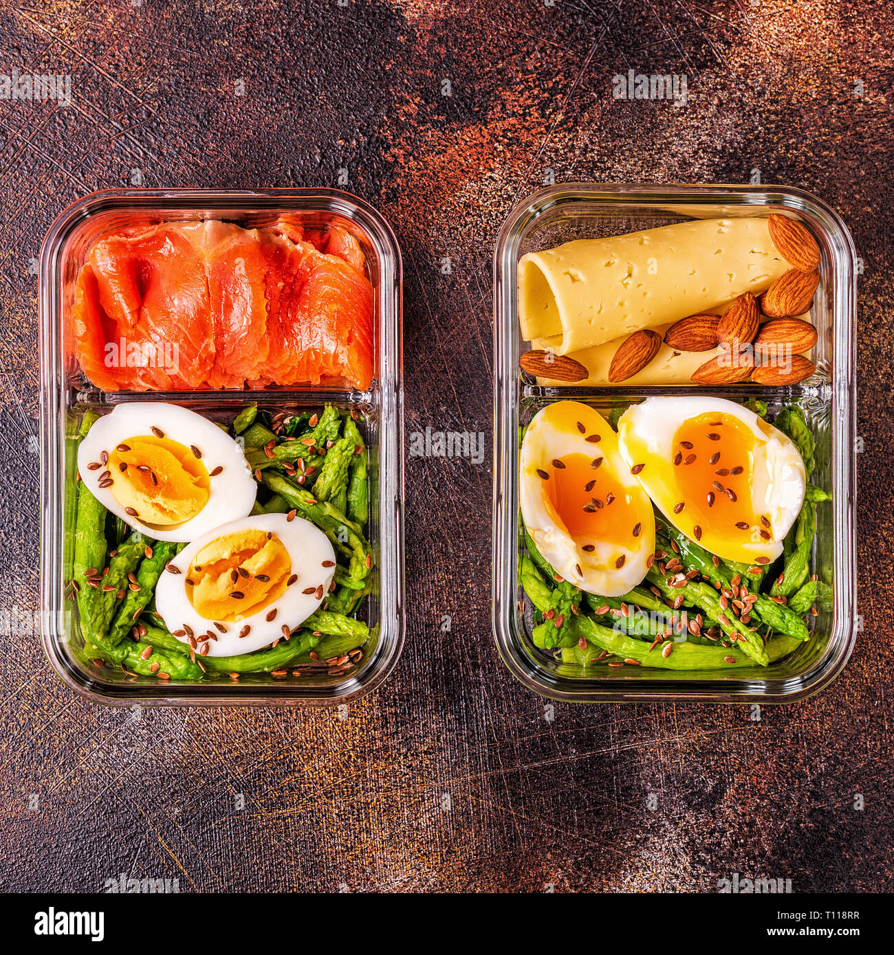 Healthy balanced lunch box, ketogenic diet lunch, home food for office ...