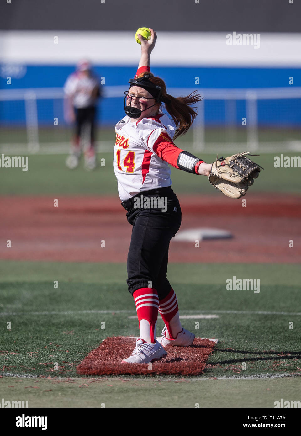 Softball action with Yreka vs. Enterprise High School in Redding