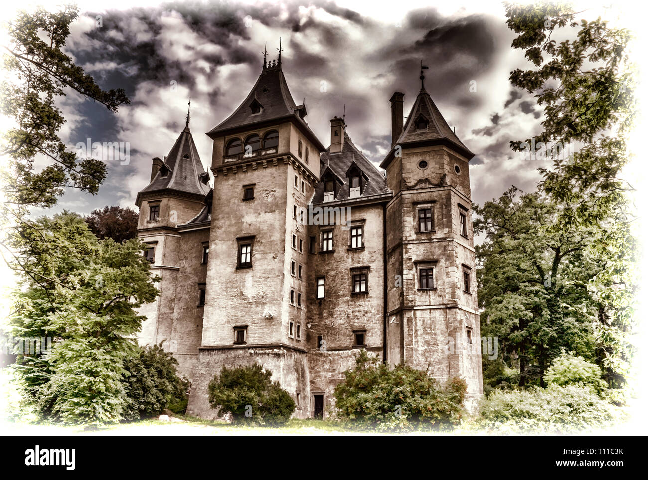Goluchow Castle in Poland Stock Photo